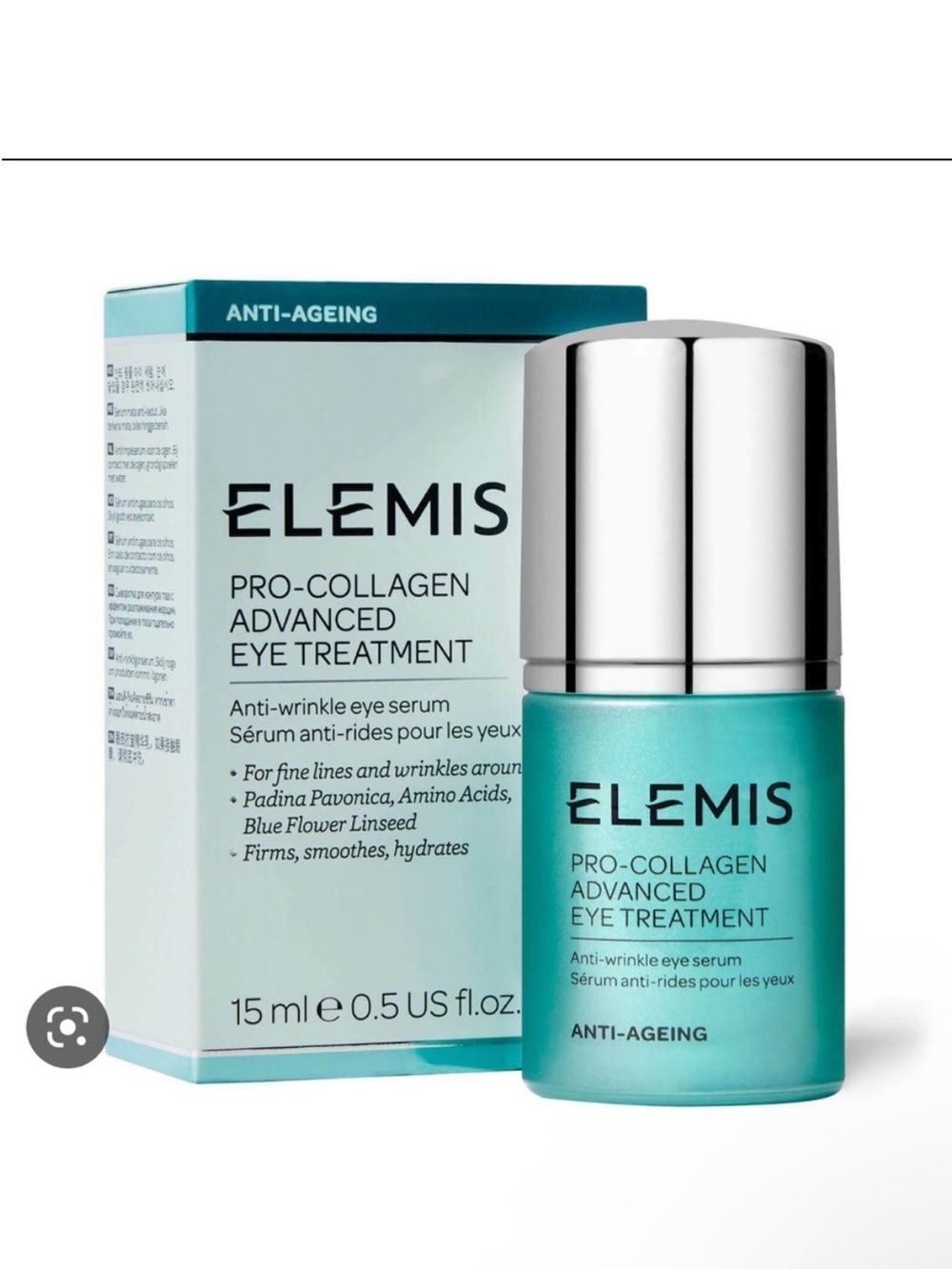 BNIB elemis pro collagen eye treatment 15ml